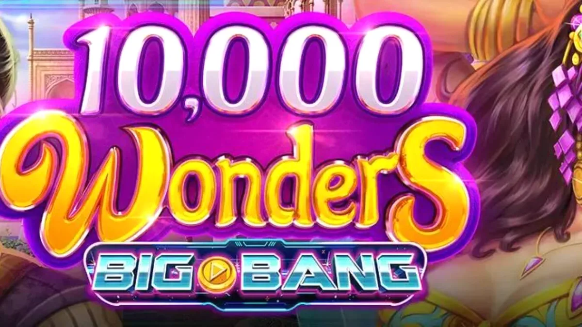 Tampilan visual slot 10,000 Wonders Big Bang dengan tema Timur Tengah
